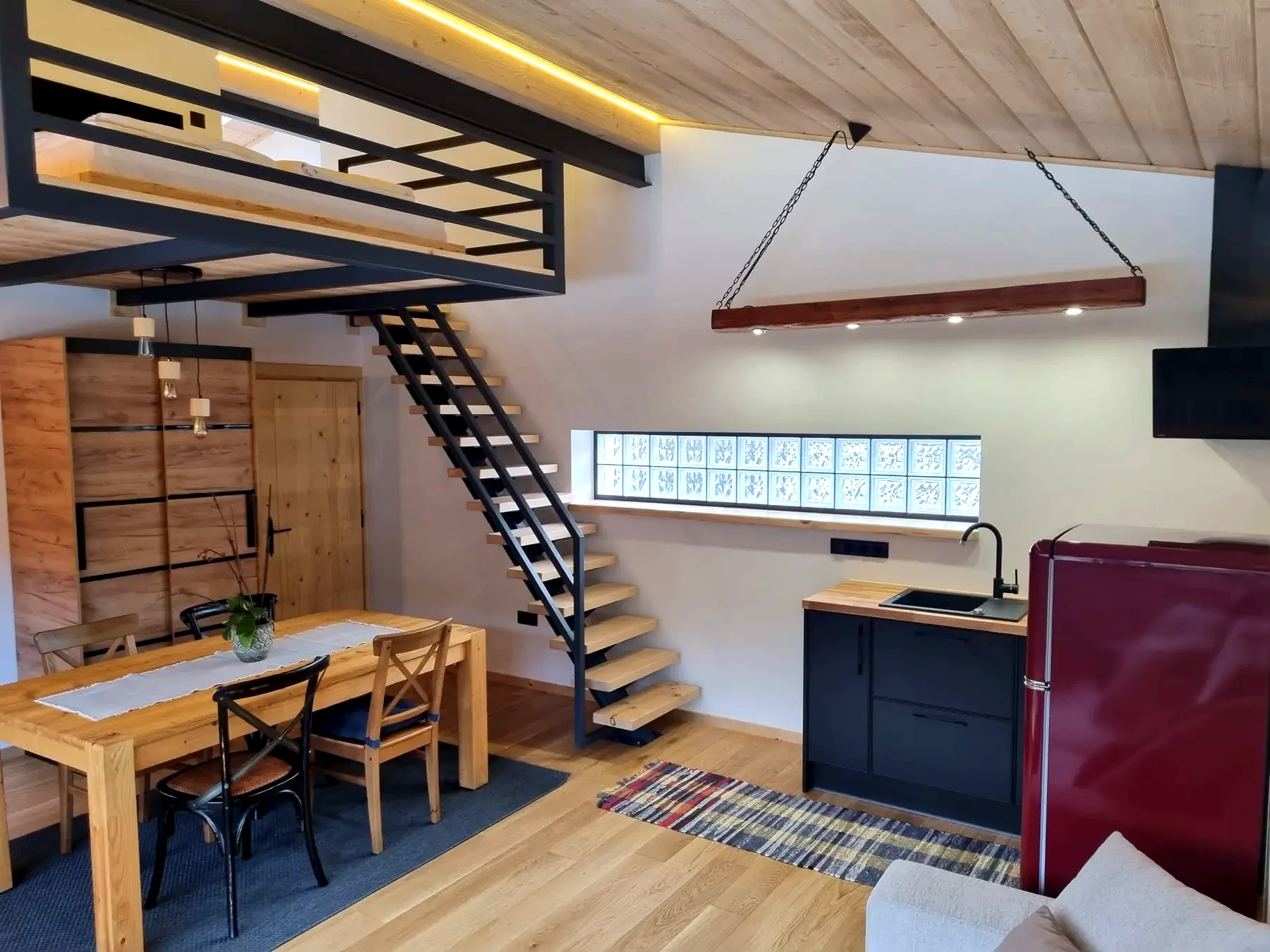Dwupoziomowe wnętrze Apartamentu 3