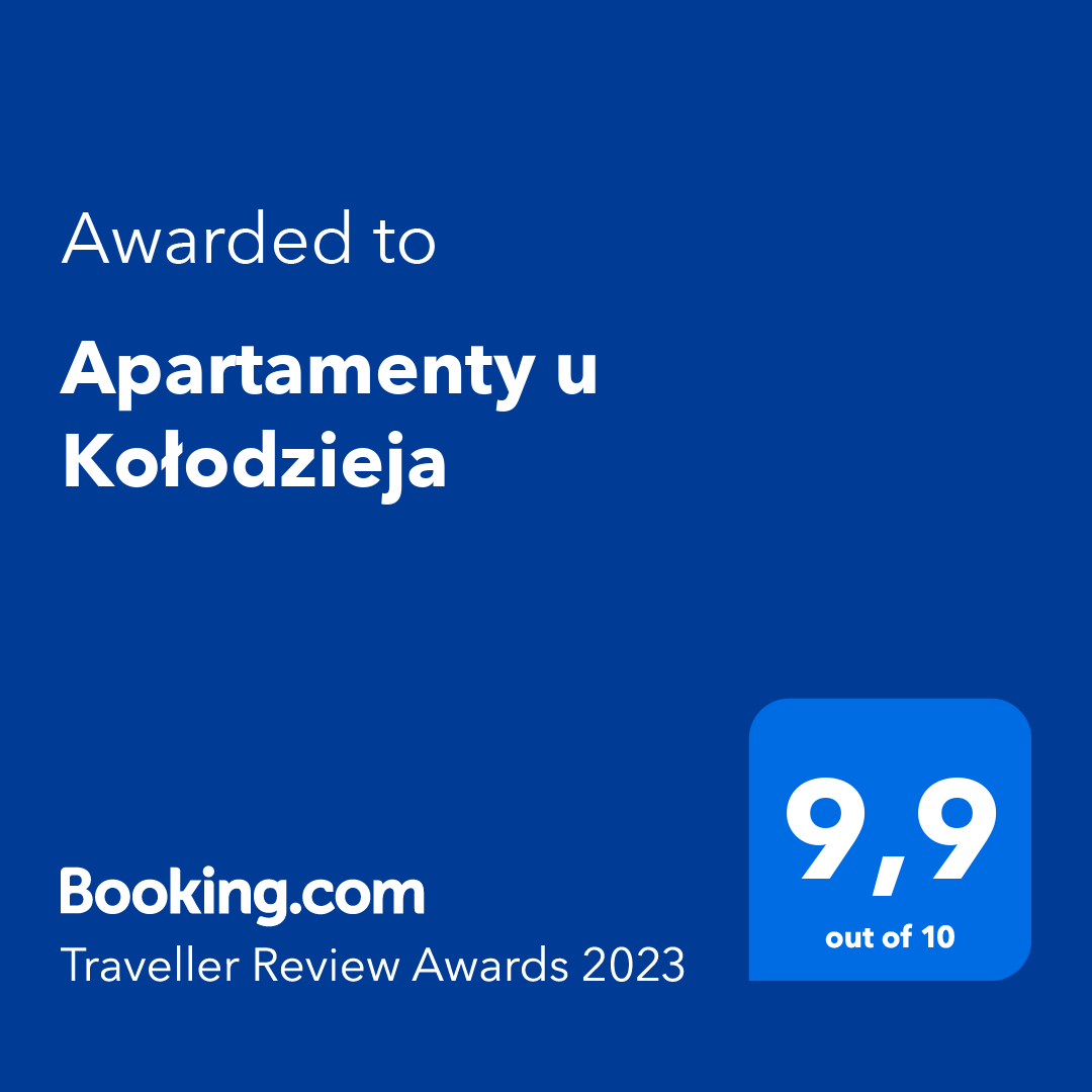 Booking.com Traveller Review Awards 2023 — ocena 9,9 na 10